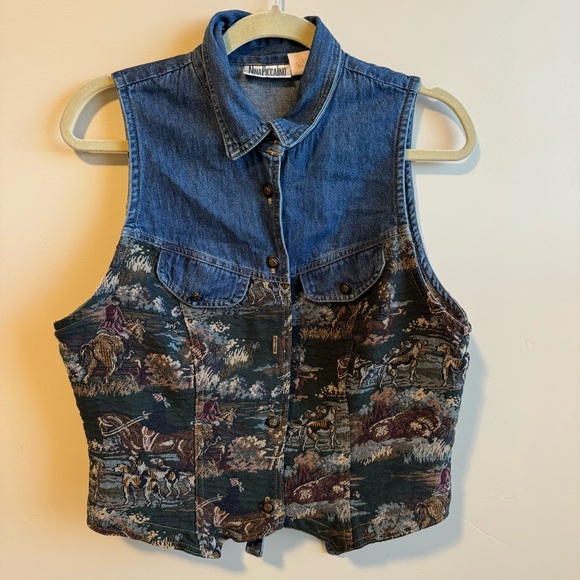 Nina Piccalino Jackets & Blazers - Nina Piccalino Blue Denim Vest